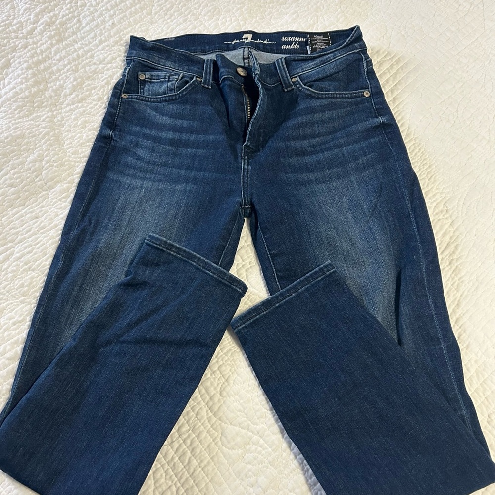 7 For All Mankind Dark Blue Slim Jeans